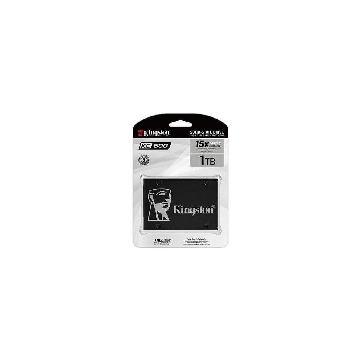 Kıngston 1tb KC600 SKC600/1024G 550-520MB/S Sata-3 SSD Disk