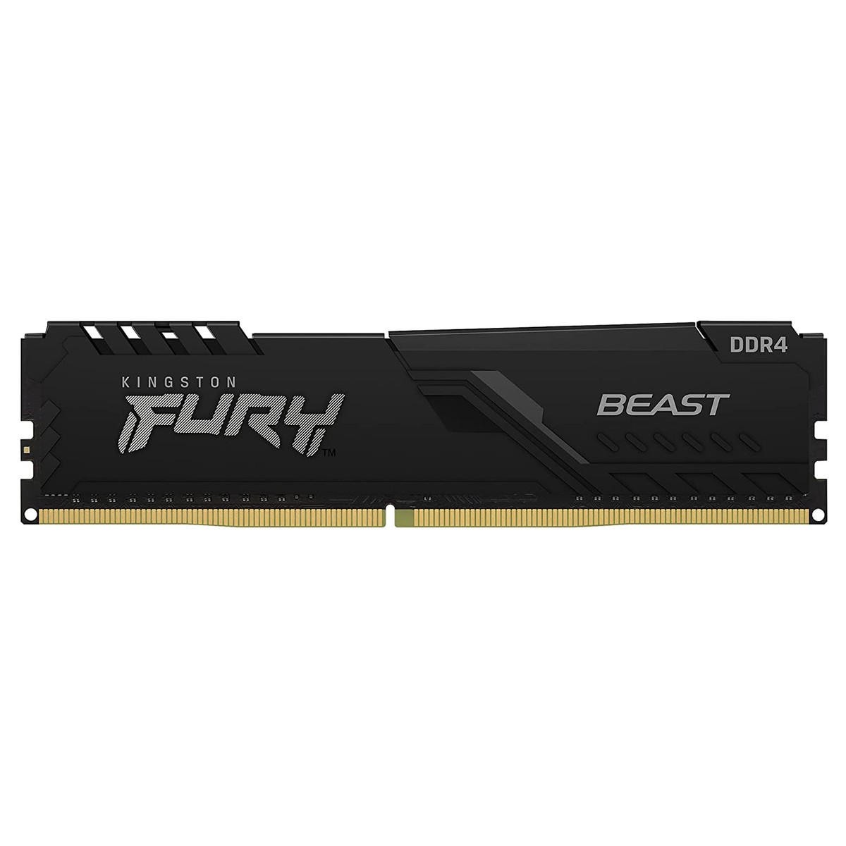KINGSTON PC RAM 8GB 3200MHZ DDR4 CL16 FURY BEAST BLACK KF432C16BB/8- DB